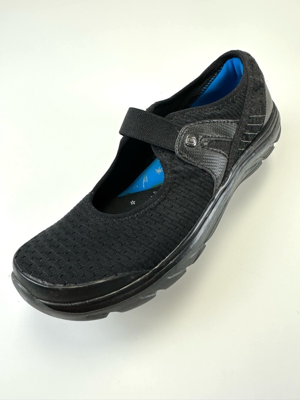 BZees Mary Jane Shoes Black Washable Comfort Slip-On Casual Everyday Womens 8.5